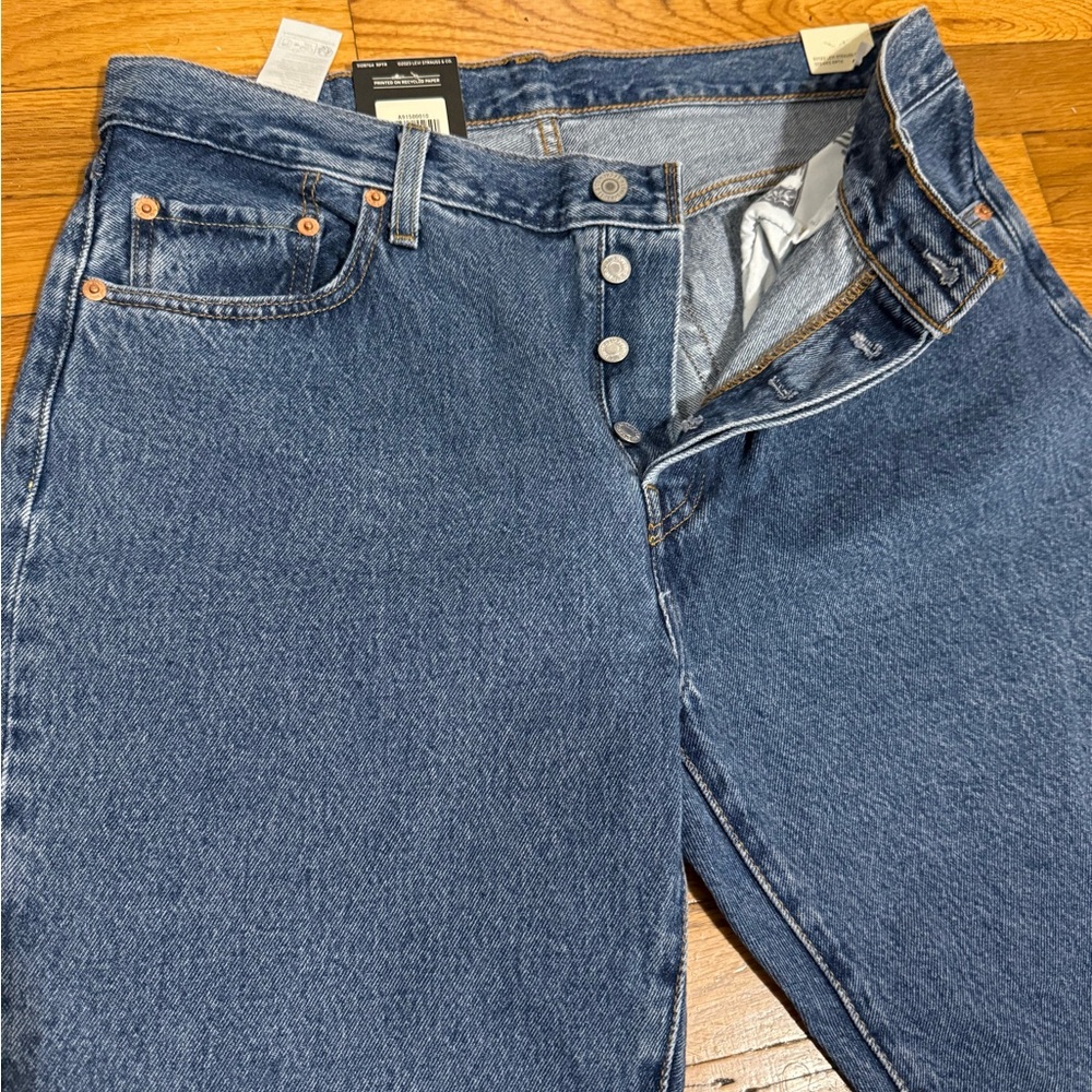 Levi's Women's 501 90s Ankle Blue Straight Jeans - Picture 11 of 11